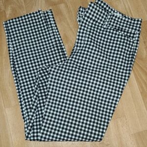 Old Navy Black and White Plaid Pants